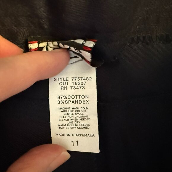 Tracy Evans Navy Stretch Mini Skirt w/Belt - Size 11 - Picture 6 of 7